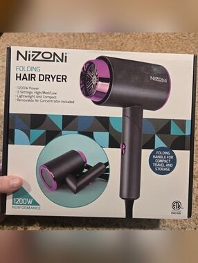 NEW Nizoni Folding Hair Dryer